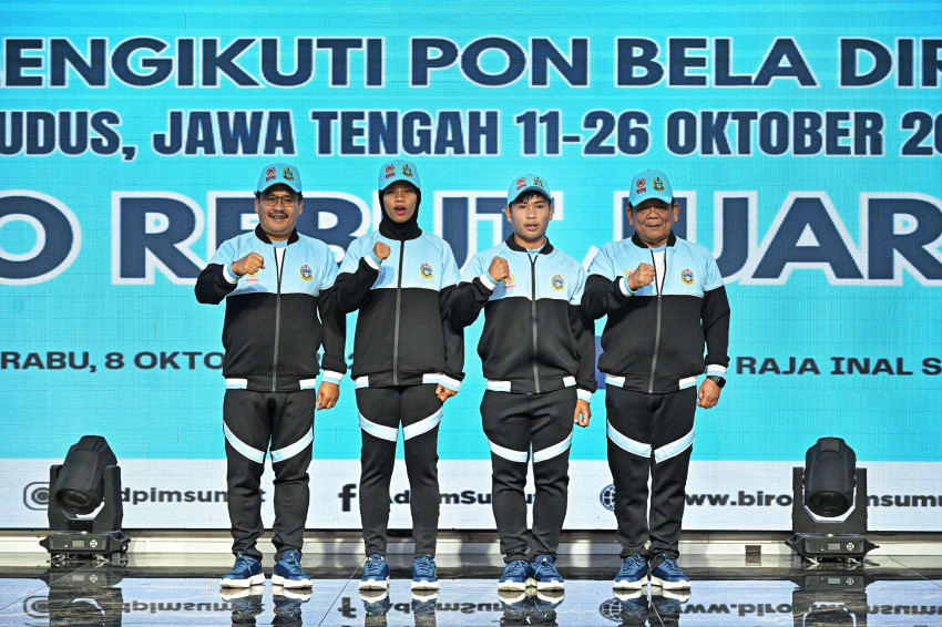 Dilepas Gubsu Menuju PON Beladiri di Kudus, Sumut Bidik 40 Medali