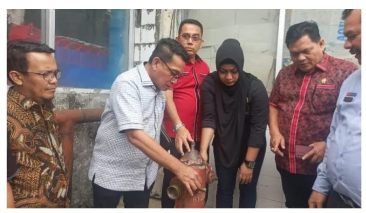 DPRD Medan Temuka  Fakta Hydrant dan Tandon di Pusat Pasar Tak Berfungsi
