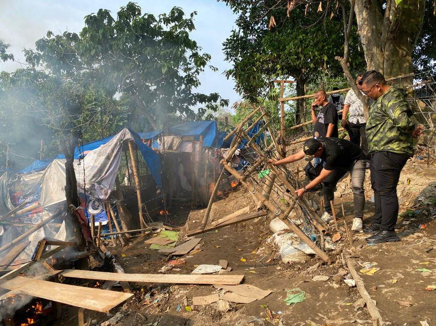 Barak Narkoba di Pria Laut Dibakar, Pengedar Diringkus Polisi