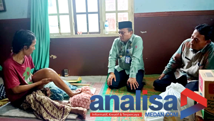 Walikota Letnan Jenguk Penderita Tumor dan Kanker Warga Sidimpuan Selatan