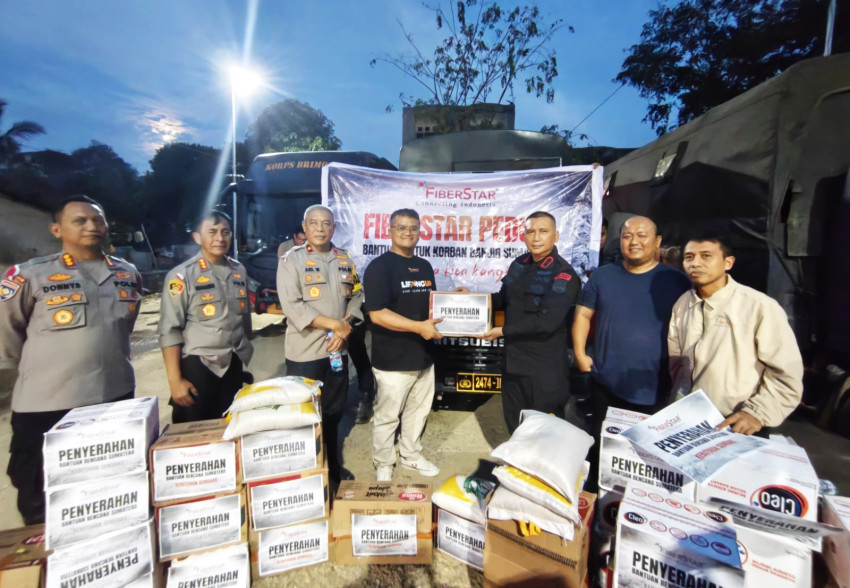 FiberStar Respons Cepat Bencana di Sumatera melalui Bantuan Logistik dan Internet Darurat Starlink