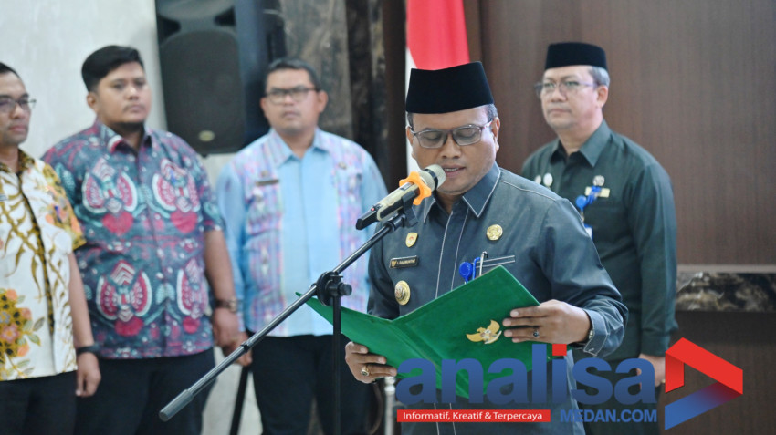 Walikota Letnan Lantik Empat Pejabat Pimpinan Tinggi Pratama di Balai Kota