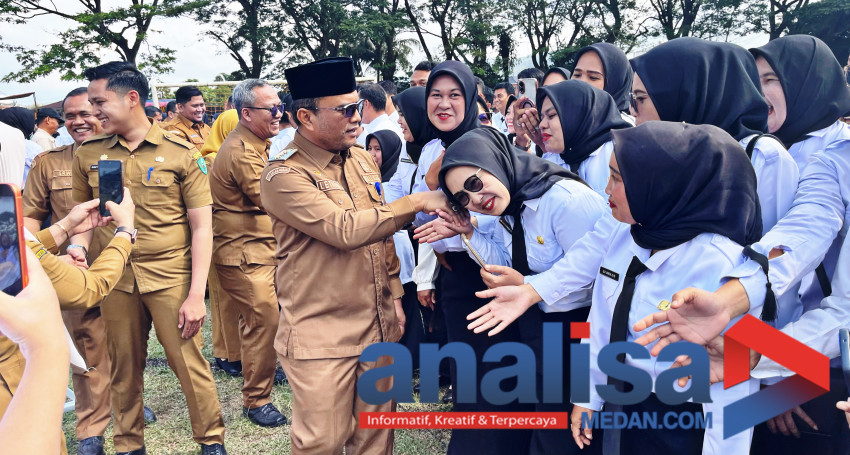 Walikota Letnan Dalimunthe Lantik 1822 P3K Paruh Waktu di Stadion HM Nurdin