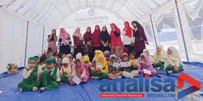Pasca Banjir, TK ABA Arse Berbagi ke TK ABA Huta Godang