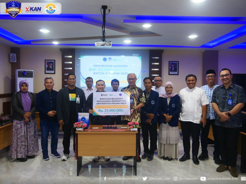 UMA dan BSI Perkuat Sinergi, Beasiswa Batch II 2025 Diserahkan kepada Mahasiswa Berprestasi