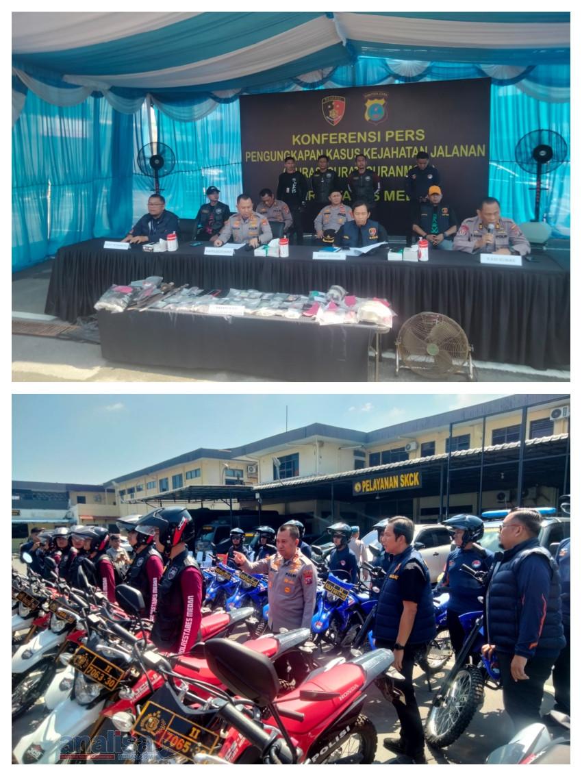 Polrestabes Medan Ungkap 123 Kasus Kejahatan Jalanan, 145 Tersangka Diamankan dalam 36 Hari