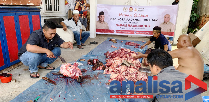 Gerindra Padangsidimpuan Tebar Ratusan Paket Daging Kurban, Semangat Berbagi dan Bersyukur
