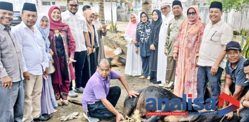 Semangat Berkurban, DPRD Padangsidimpuan Sembelih 4 Ekor Sapi Untuk Dibagikan Kepada Warga