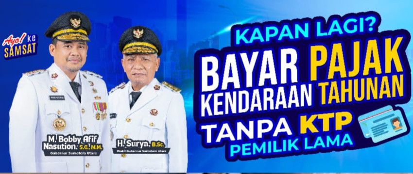 Bayar Pajak di Samsat Padangsidimpuan Tak Perlu Bawa KTP Pemilik Lama
