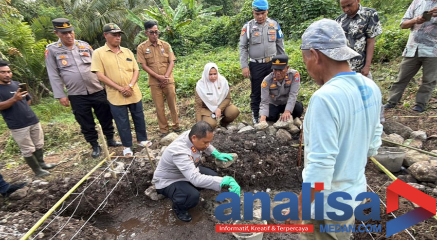 Polri Bangun Bak Penampungan Air Bersih Untuk Tiga Desa di Padangsidimpuan