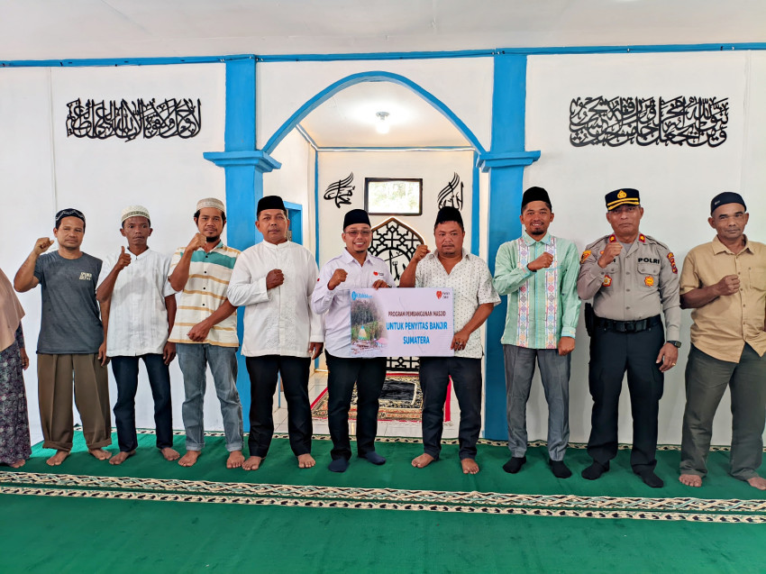 Rumah Zakat Resmikan Masjid di Desa Tolang Julu - Tapsel