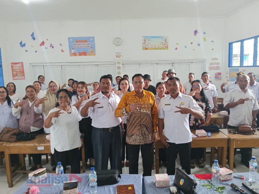 Wakil Ketua Dewan Pendidikan Deli Serdang Serap Aspirasi Kepala Sekolah di Sibolangit, Tinjau Rehabilitasi SMPN 2 Sibolangit