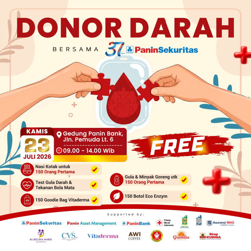 HUT ke-37 Panin Sekuritas Gelar Donor Darah