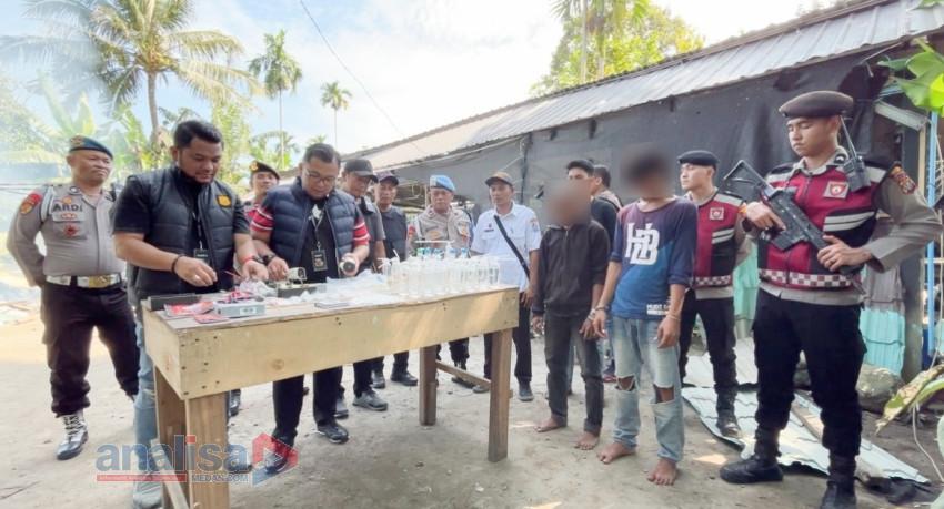Polrestabes Medan Bongkar Lokasi Diduga Sarang Narkoba di Sei Mencirim, Dua Orang Diamankan