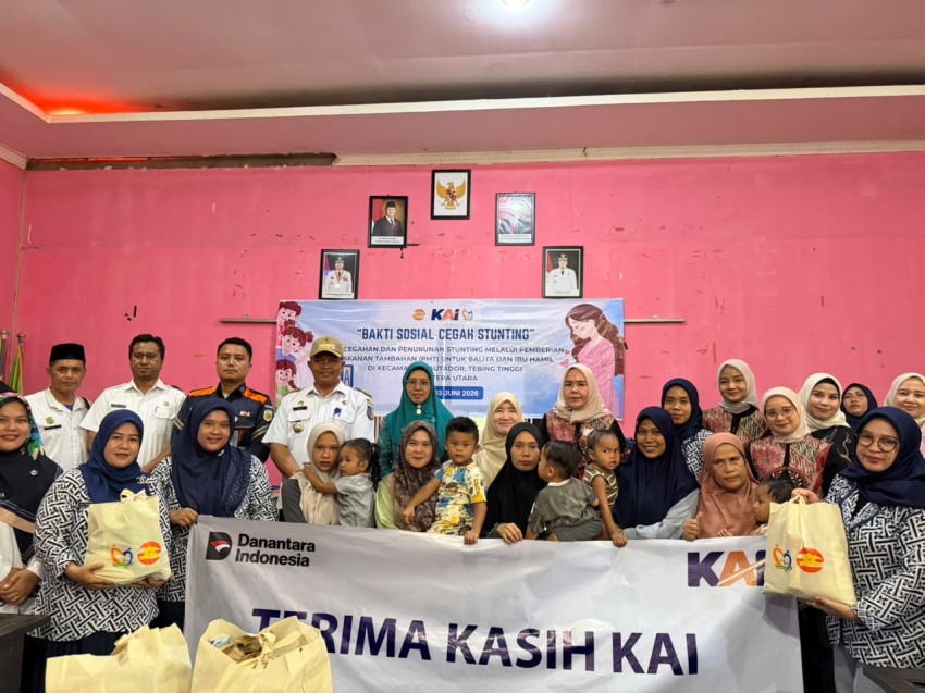 KAI Divre I Sumut Salurkan TJSL Rp235,6 Juta Sepanjang Semester I 2026, Sasar Sektor Kesehatan hingga Ibadah