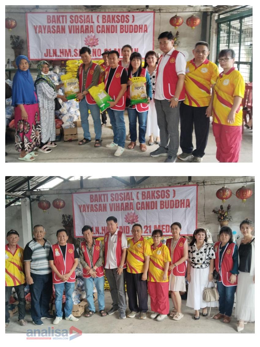HUT Dewi Kwan Im, Vihara Candi Buddha Kembali Bagikan 500 Sembako