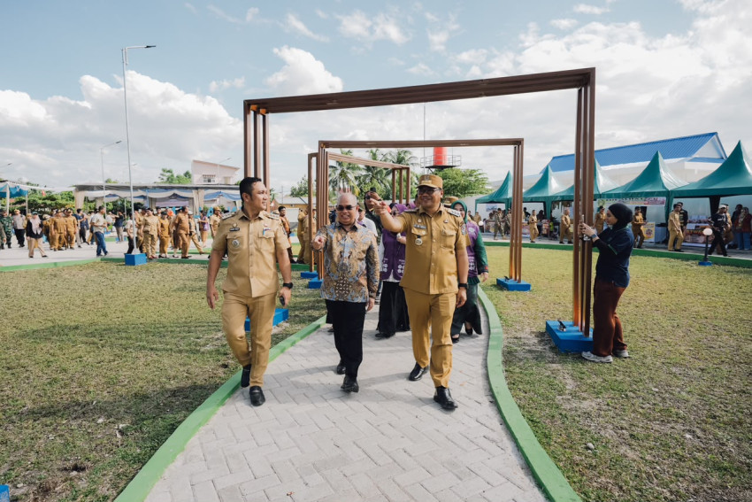 Bupati Deli Serdang Resmikan Alun -Alun Percut Sei Tuan