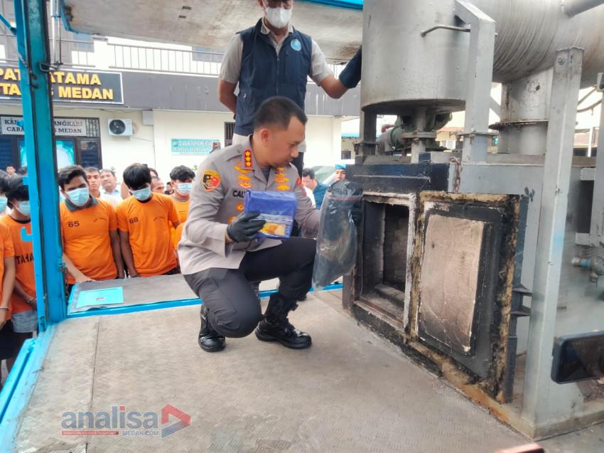 Sindikat Narkoba Internasional Dibongkar, Barang Bukti Dimusnahkan