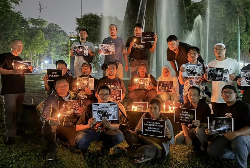 PFI Beserta Jurnalis Kota Medan Gelar Doa Bersama Bagi Lima Pewarta Foto yang Hilang Kontak di Selat Sunda