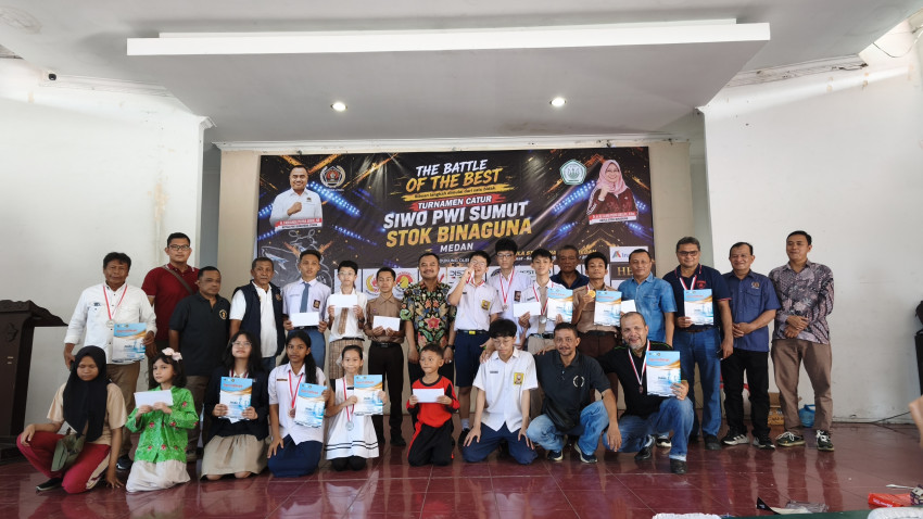 David, Hamdani dan Monang Gabe Raih Posisi Terbaik Turnamen Catur SIWO PWI 2026