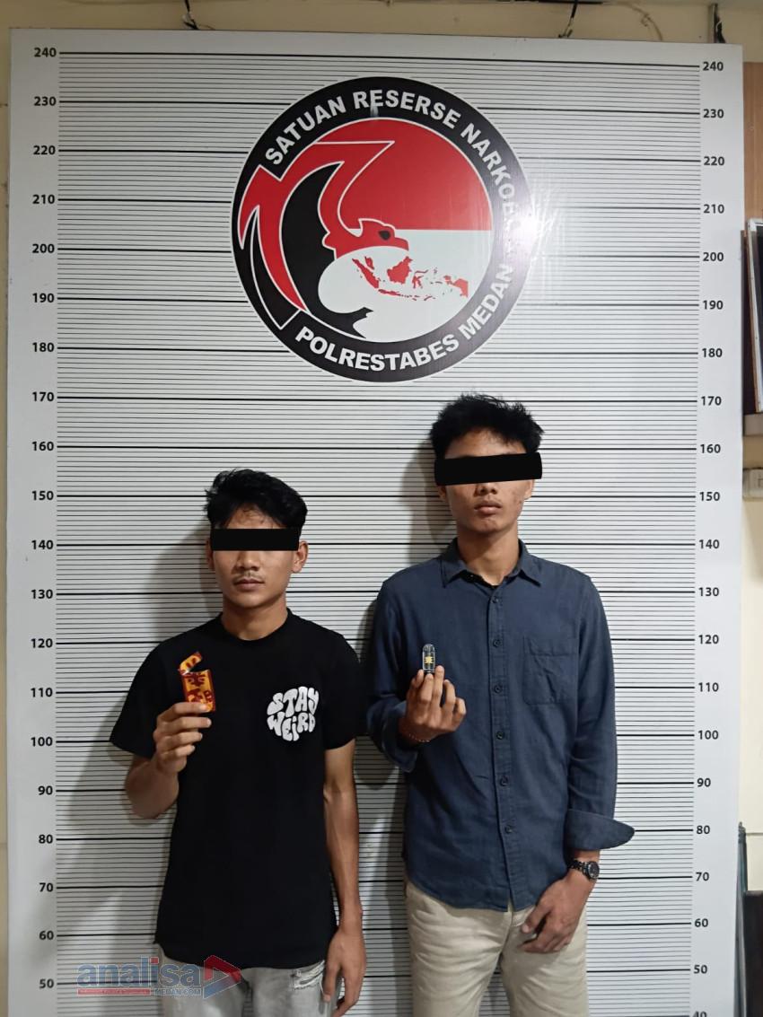 Jual Pod Getar dan Ekstasi, Dua Sahabat Diciduk Polisi di Medan Sunggal
