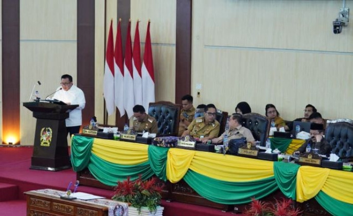 DPRD Medan Sampaikan Hasil Banggar  Terhadap LPj Walikota