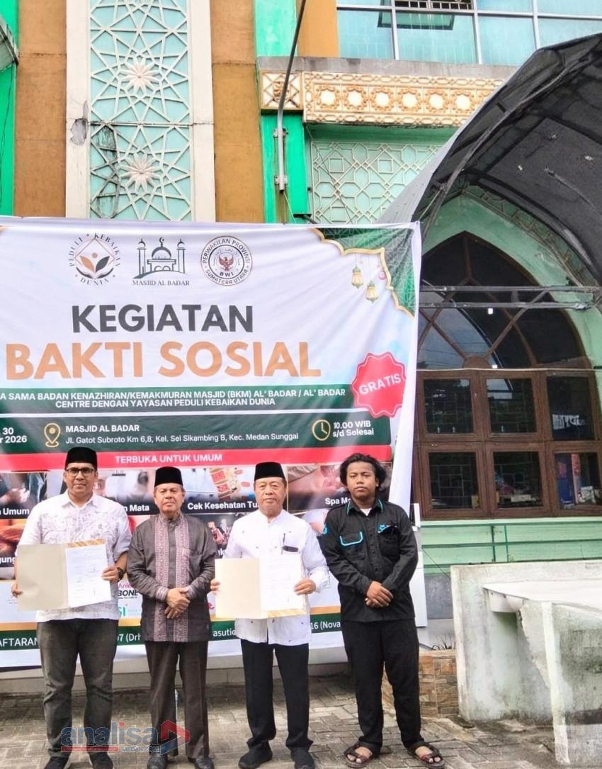 BKM Masjid Al Badar Centre MoU Dengan Yayasan Peduli Kebaikan Dunia