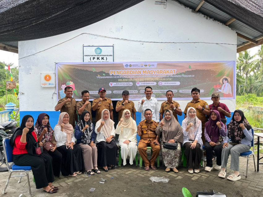 FKM USU Edukasi Hidroponik Rancangan Kebun Gizi Baru untuk  Memperkuat Ketahanan Pangan di Desa Telaga Tujuh