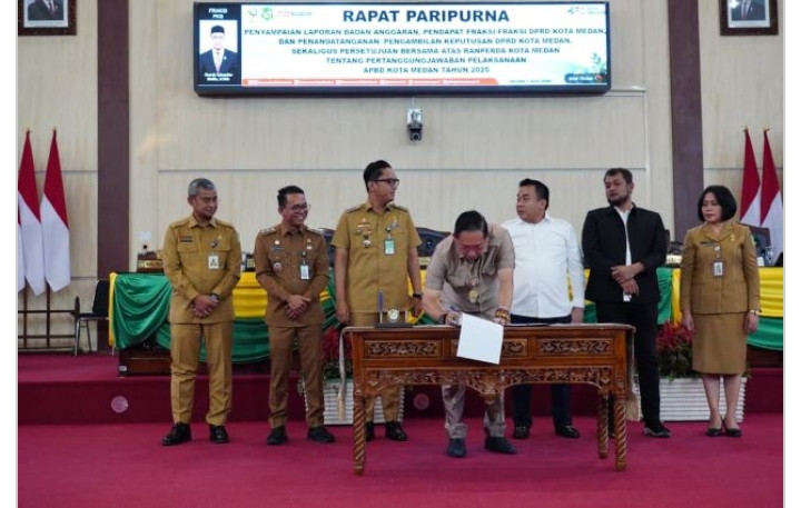 DPRD Medan Setuji Laporan Pertanggungjawaban Walikota