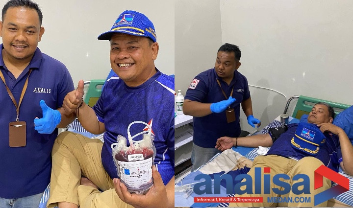 HUT Ke-25, Demokrat Padangsidimpuan Gelar Donor "Setetes Darah, Sejuta Harapan"